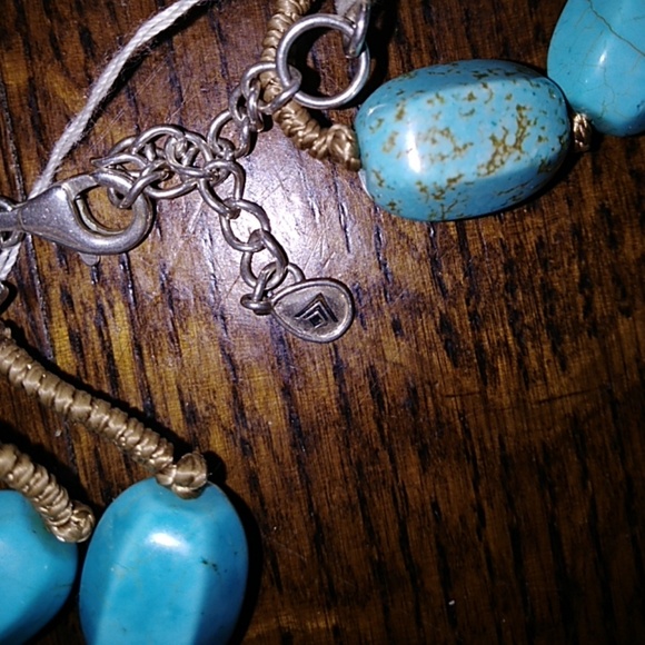 Silpada Sterling Silver turquoise hued necklace - Picture 2 of 2